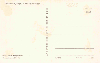 08223 Falkenstein Vogtland am Schlossfelsen * 1961