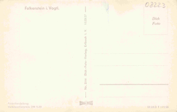 08223 Falkenstein Vogtland Totalansicht * 1958
