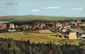 08223 Grünbach Vogtland Totalansicht o 1911
