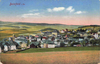 08344 Beierfeld Erzgebirge Totalansicht o um 1910