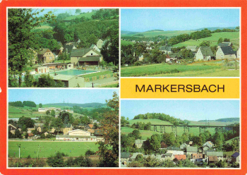 08352 Markersbach Erzgebirge Mehrbildkarte o 1985