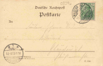 08396 Waldenburg Sachsen Colosseum August Zürich hangemahlte künstlerkarte o 1900