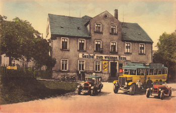 Claussnitz Gasthaus Zum weissen Ross  *ca.1915
