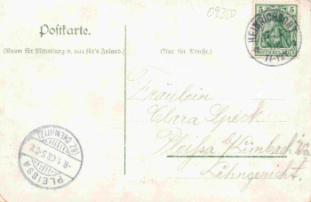 09350 Heinrichsort Lichtenstein in Sachsen Gasthof zur Krone Litho o 1908