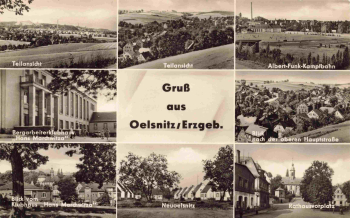 09376 Oelsnitz Erzgebirge Mehrbildkarte o 1961