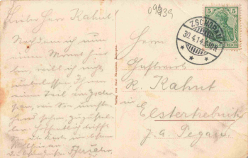 09405 Wilischthal Zschopau von der Zschimmerhöhe o 1914