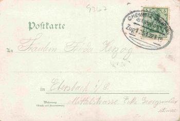 09437 Waldkirchen Sachsen Gasthof zum Eichhörnchen Bahnhof Litho o 1900