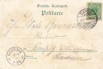 09526 Pfaffroda Erzgebirge Farbwarenhandlung Krause Litho o 8.9.1899