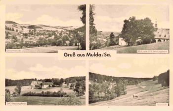 09619 Mulda Sachsen Mehrbildkarte * 1957