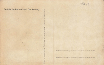 09627 Oberbobritzsch Turnhalle *ca.1920