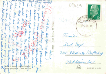 09629 Reinsberg SchlossFerienheim VEB Schwarze Pumpe o 1969