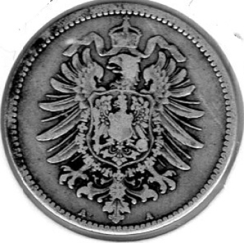 1 Mark 1878 A German Empire Silver Coin