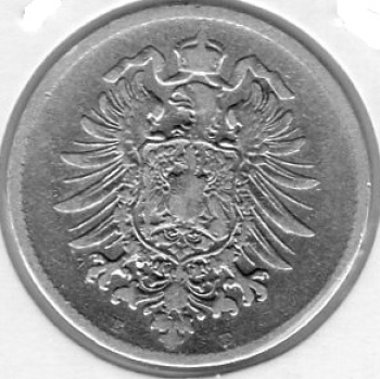 1 Mark 1878 E German Empire Silver Coin