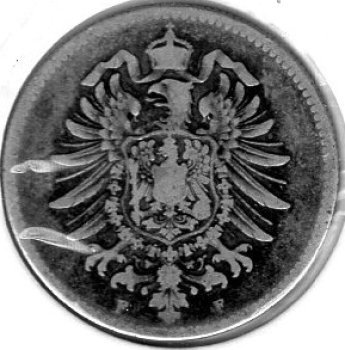 1 Mark 1878 F German Empire Silver Coin