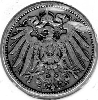 1 Mark 1893 F German Empire Silver Coin