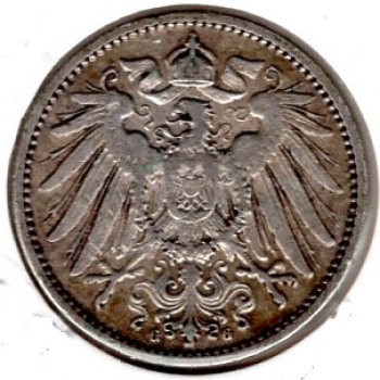 1 Mark 1896 G German Empire Silver Coin