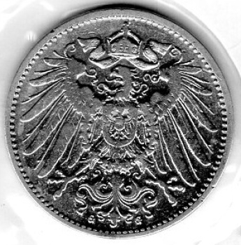 1 Mark 1900 G Deutsches Kaiserreich Silbermünze