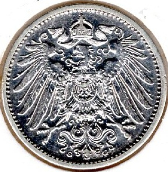 1 Mark 1903 D German Empire Silver Coin