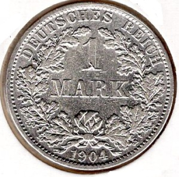 1 Mark 1903 D German Empire Silver Coin