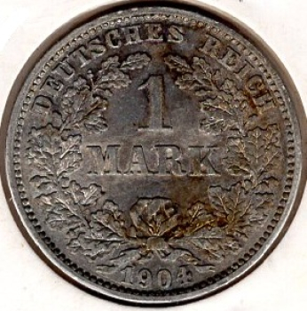 1 Mark 1903 D German Empire Silver Coin