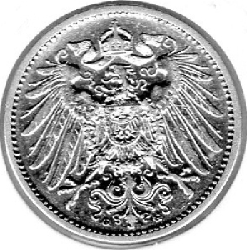 1 Mark 1905 D German Empire Silver Coin