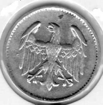 1 Mark 1924 E Weimarer Republik Silbermünze