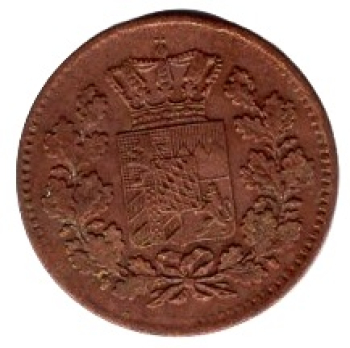 1 Pfennig Bayern 1869 Ludwig II.