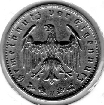 1 Reichsmark 1934 D Drittes Reich