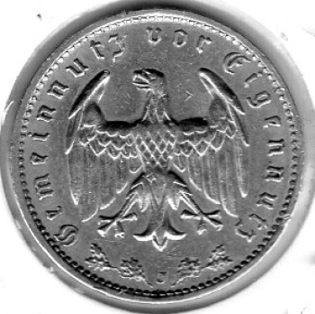 1 Reichsmark 1934 J Drittes Reich