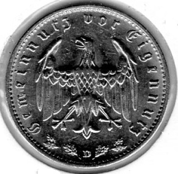 1 Reichsmark 1937 D Drittes Reich