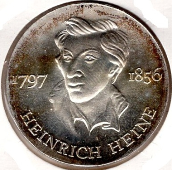 10 Mark GDR 1972 Heinrich Heine