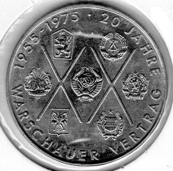 10 Mark DDR 1975 20 Jahre Warschauer Vertrag