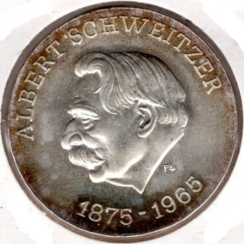 10 Mark DDR 1975 Albert Schweizer