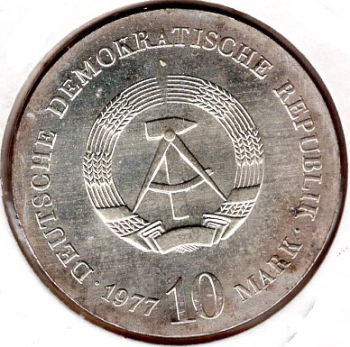 10 Mark GDR 1977 Otto von Guericke
