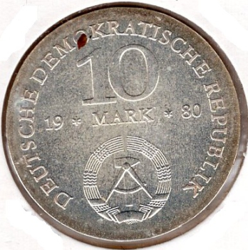 10 Mark GDR 1980 Gerhard von Scharnhorst