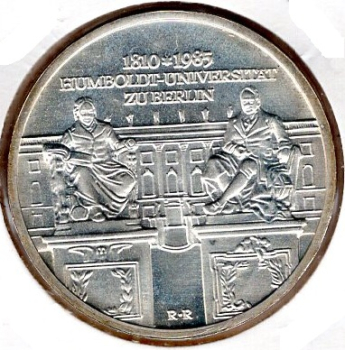 10 East German Marks, 1985, Humboldt University of Berlin