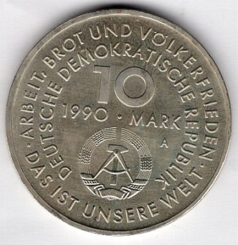 10 Mark DDR 1990 100 Jahre 1. Mai