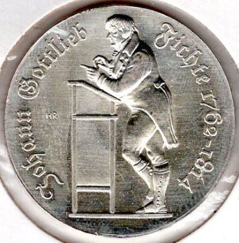 10 Mark DDR 1990 Johann Gottlieb Fichte