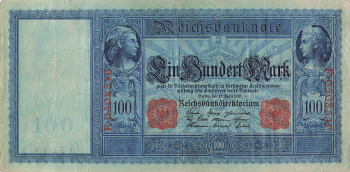 100 Mark Reichsbanknote 21. April 1910