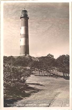 Nebel lighthouse Amrum * around 1940