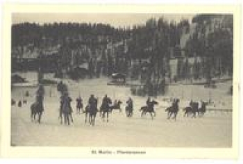 St. Moritz Switzerland horse racing * approx. 1920
