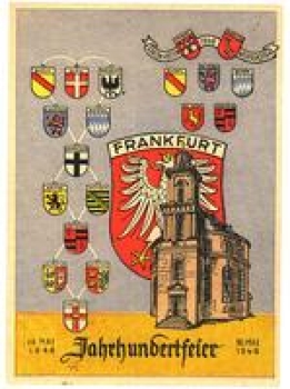 Frankfurt Main Centenary, May 18, 1948, special postmark May 17, 1948