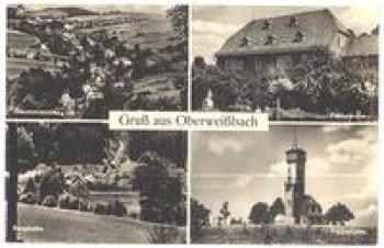 98744 Oberweißbach Froebelhaus and mountain railway * approx. 1960