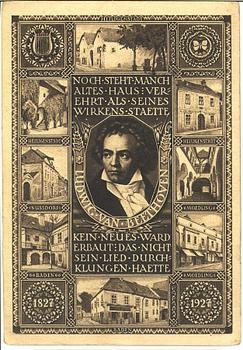 Beethoven celebration Austria, postal stationery * 1927