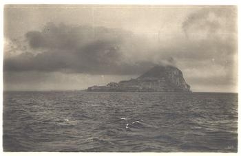 Gibraltar board stamp "Atlantische Inselfahrt HAPAG 2nd July - 1st August 1934 MS St. Louis"