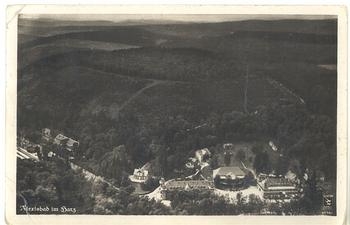 06493 Alexisbad Hotel Goldene Rose Luftaufnahme o 25.6.1936