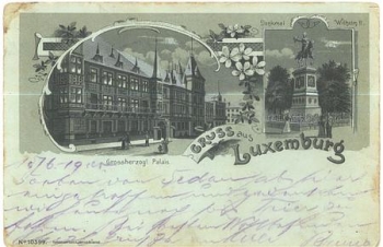 Luxembourg Moonlight Litho o 16.6.1900