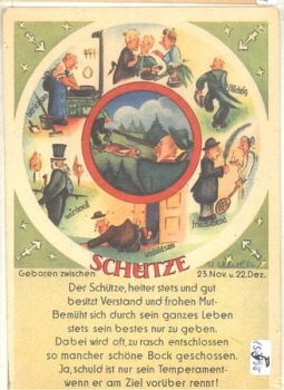 Zodiac signs, Taurus and Gemini, * approx. 1930