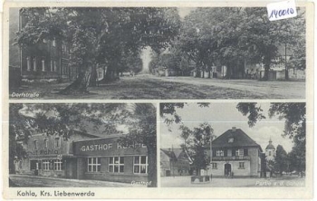 04928 Kahla ​Posthilfsstellenstempel Kahla über Elsterwerda o 23.04.1941