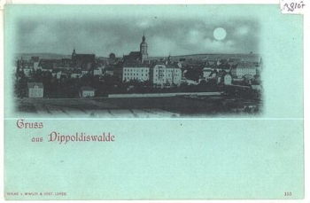 01744 Dippoldiswalde moonlight map * approx. 1900